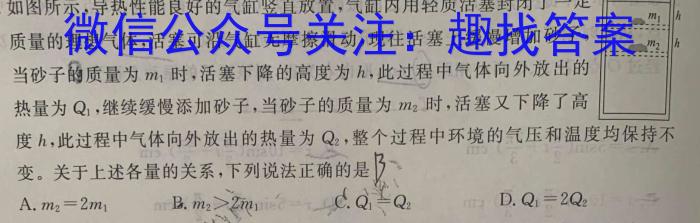 安徽省2023-2024学年度西部地区九年级第三次综合性作业设计q物理