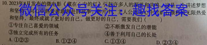 2024届衡水金卷先享题 调研卷(新高考无角标)一政治y