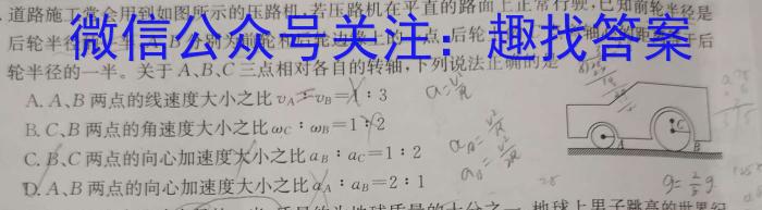 陕西省2024届九年级教学素养测评（三）A物理`