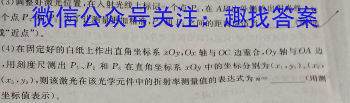 安徽省2023-2024学年七年级（上）全程达标卷·单元达标卷（四）f物理