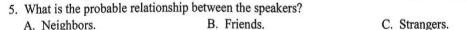 陕西省2023~2024学年度七年级教学素养测评(三) 3L R-SX 英语