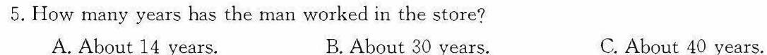 天一大联考 湖南省2024届高三11月联考 英语