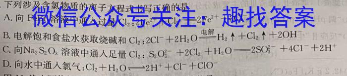 3桂柳文化 2024届高考桂柳鸿图模拟金卷(四)化学试题