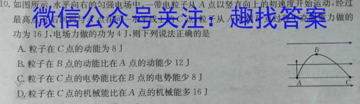 吉林省2023-2024学年度高二年级上学期12月联考物理`