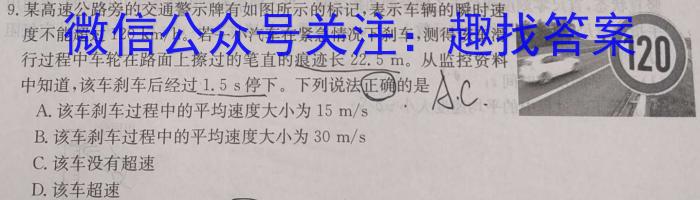 华大新高考联盟2024届高三11月教学质量测评(全国卷)l物理