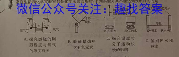 q河南省2023-2024学年度第一学期七年级阶段性测试卷（3/4）化学