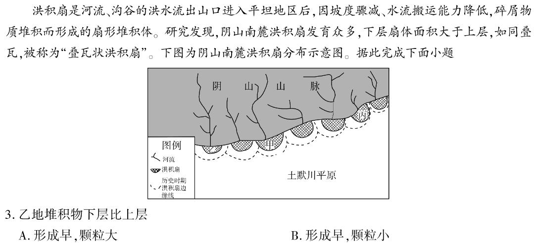 2024百所名校高考模拟信息卷(六)6地理试卷答案。