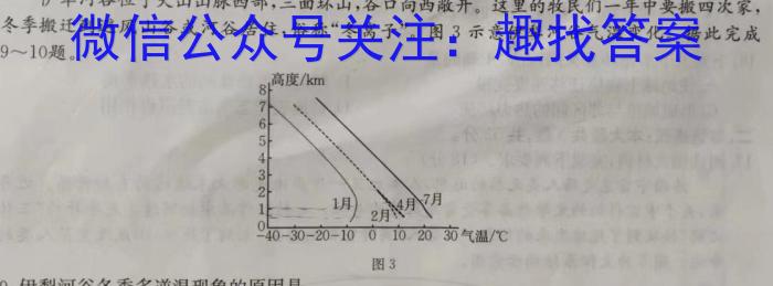 [今日更新]2024全国高考3+3分科综合卷(三)地理h