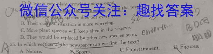 陕西省2023秋季八年级第二阶段素养达标测试（B卷）巩固卷英语