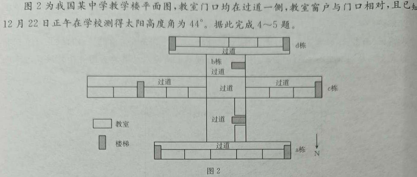 永寿县2024年九年级模拟考试(A)地理试卷l
