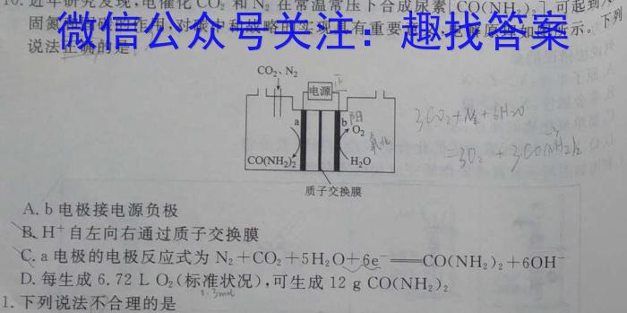 f重庆市2023-2024学年度高二年级上学期12月联考化学