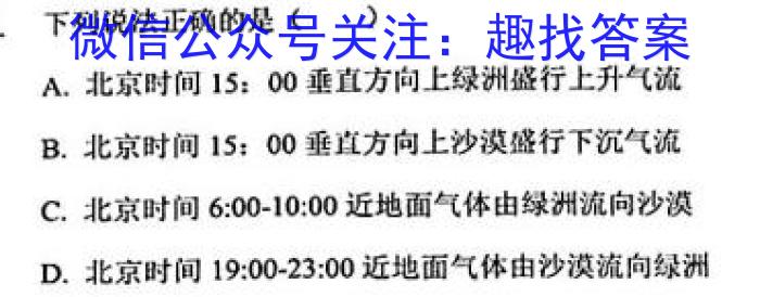 [今日更新]2023-2024学年陕西省高三试卷11月联考(黑色正方形包菱形)地理h