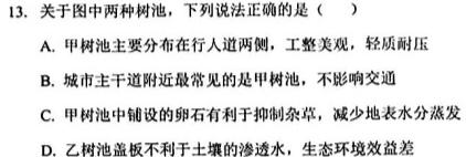 陕西省白河县2023-2024学年度第二学期七年级期末教学质量检测地理试卷l