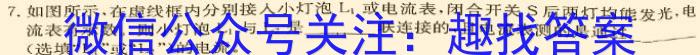 安徽省2023-2024学年七年级上学期学业水平监测(12月)物理`