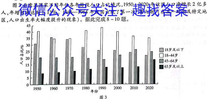 辽宁省2023-2024学年高一第二学期期末联考(24-600A)地理试卷答案