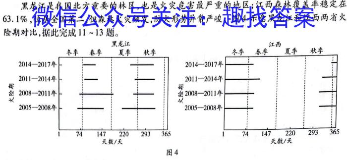 [今日更新]2024年安徽省名校大联考试卷（三）地理h