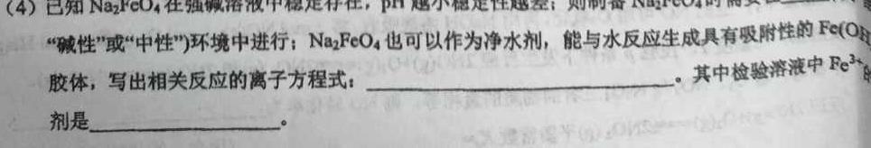 1安徽省2023-2024学年度西部地区九年级第三次综合性作业设计化学试卷答案