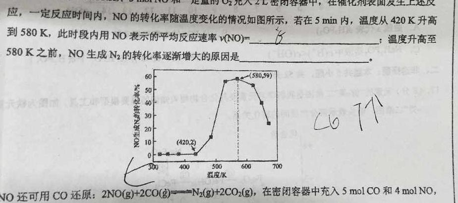 12024届普高大联考山东新高考联合质量测评12月联考试题化学试卷答案