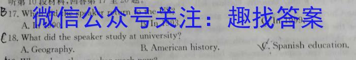 安徽省2023-2024学年度九年级阶段诊断(PGZXF-AH)(三)英语