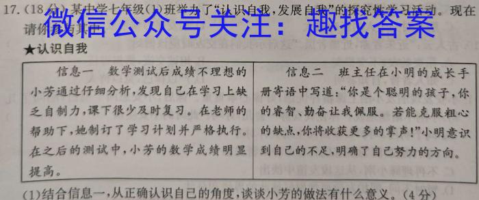 1号卷 A10联盟2024年高考原创预测卷(六)6政治试卷d答案