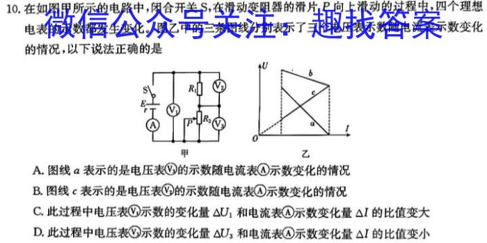 2024年衡水金卷先享题分科综合卷 新教材B答案三q物理