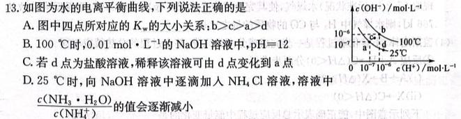 【热荐】黑龙江名校联盟2024届高三模拟测试化学