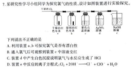 12024届云师大附中适应性月考（六）化学试卷答案