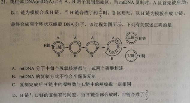 山西省2023-2024学年九年级上学期阶段质量监测试卷（11.29）生物学部分