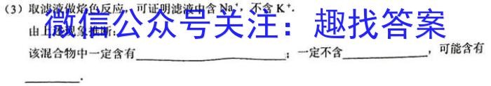 j山西省朔州市2023-2024学年度第一学期九年级阶段练习（三）化学试卷答案