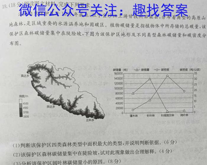 2024年河南省中招重点初中模拟联考(二)2地理试卷答案