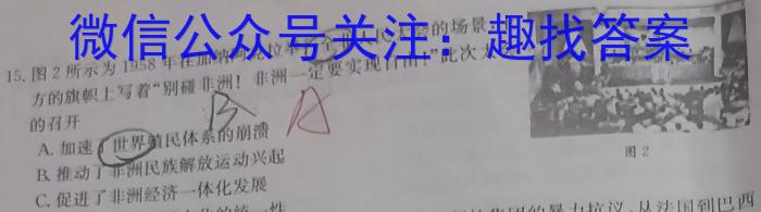 广西省贵港市2024届高三年级上学期12月联考历史试卷答案