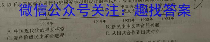 安徽省三海等地教育联盟2023-2024学年九年级上学期11月期中考试&政治