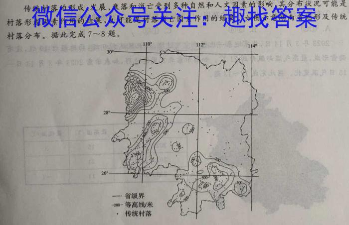 2023-2024吉林高一期末联考(586A)政治1