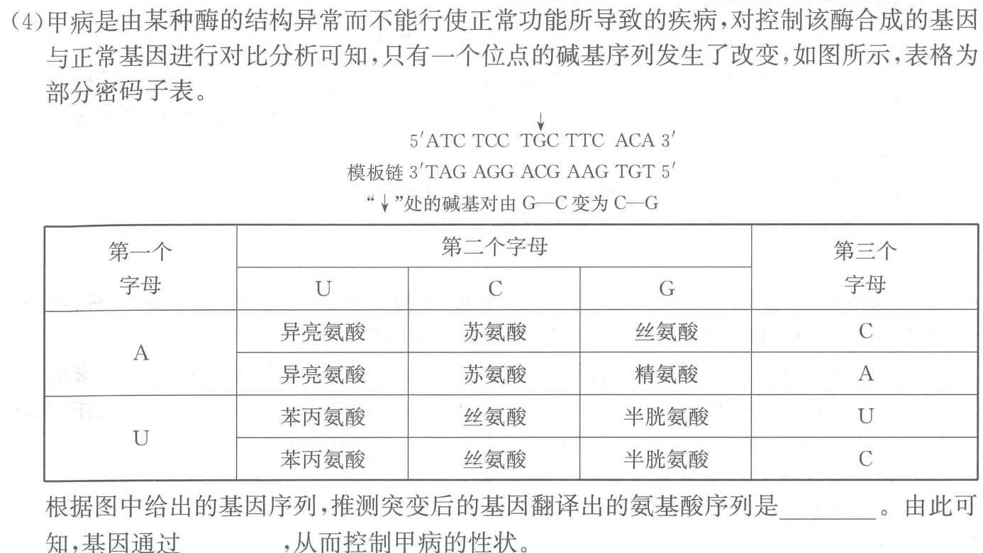 吉林省牡丹江二中2023-2024学年度第一学期高二学年12月月考考试(9091B)生物学部分