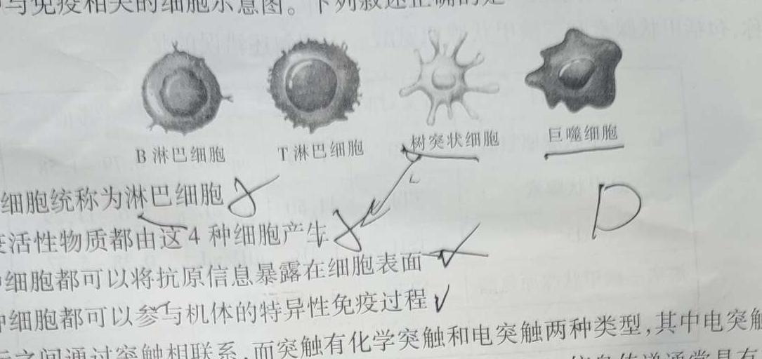 陕西省2023-2024学年度第一学期八年级课后综合作业（三）A生物学部分