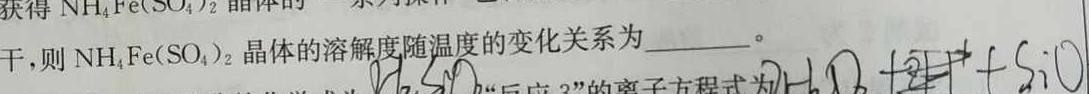 1山东省泗水县2023-2024学年第一学期高二年级期中考试化学试卷答案