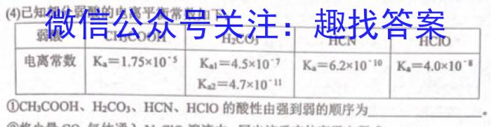 3陕西省2023-2024学年横山二中九年级第一次强化训练试题化学试题