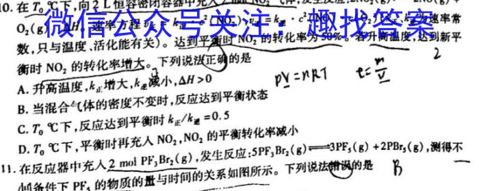 f衡水金卷先享题 2023-2024学年度高三一轮复习摸底测试卷·摸底卷(吉林专版)(一)化学