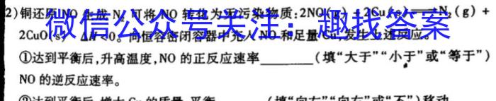 q河南省2023-2024学年七年级第一学期学习评价（2）化学