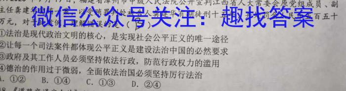 江西省2024届九年级第三次月考（短标）历史