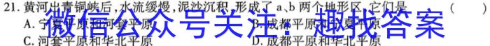 安徽省2024年中考最后1卷（三）地理试卷答案