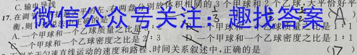 河北省2023-2024学年第一学期九年级第二次质量评估q物理