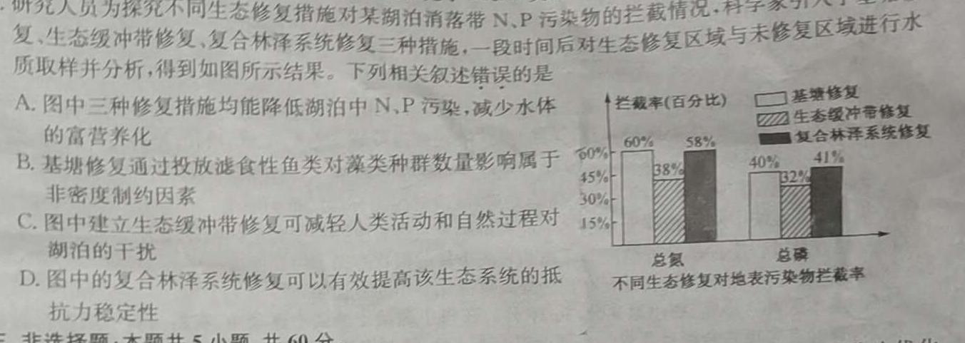 ［内蒙古大联考］内蒙古2024届高三12月联考生物