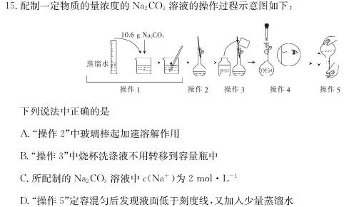 【热荐】2024届云师大附中适应性月考（六）化学