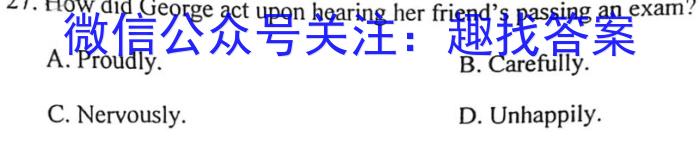 河南省2023-2024学年上学期九年级第三次核心素养检测英语