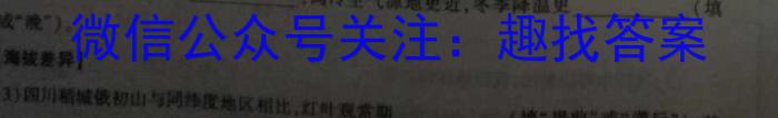 青桐鸣 2025届普通高等学校招生全国统一考试 青桐鸣高二联考(4月)地理试卷答案