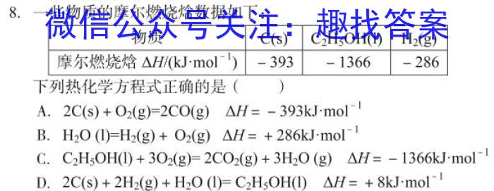 f怀仁一中高二年级2023-2024学年上学期期中考试(242349D)化学