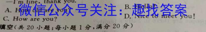 2024年普通高校招生选考科目考试仿真模拟卷(一)英语试题答案