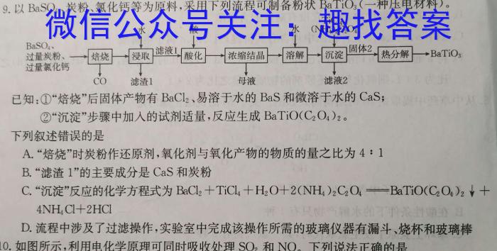 q河北省2023-2024学年第一学期九年级期末教学质量检测化学