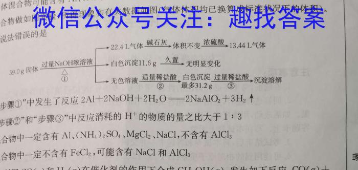 q陕西省2023-2024学年度八年级上学期第三次月考化学